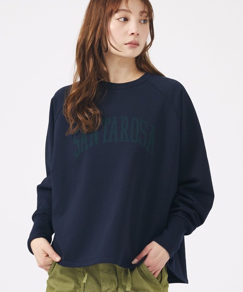 MICA&DEAL(マイカ&ディール)の「【MICA&DEAL /マイカアンドディール】"SANTAROSA"raglan Pullover / ラグランプルオーバー / スウェット(スウェット・レディース・ベージュ/ネイビー・フリー)」の1枚目の写真