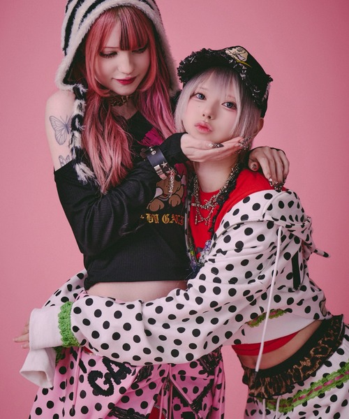 GALFY(ガルフィー)の「GALFY-ポップポップI LOVE GALパーカー(パーカー・レディース・ピンク/ホワイト/ブラック・FREE)」の19枚目の写真