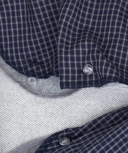 RAY CASSIN(レイカズン)の「ハーフジップレイヤードスウェット(スウェット・レディース・ネイビー/グレー/ホワイト系その他・FREE)」の11枚目の写真