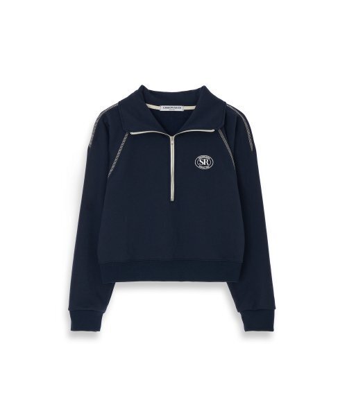 320SHOWROOM（320ショールーム）の「Half zipup Heritage logo Sweat shirts Navy（スウェット・レディース・その他・FREE）」の4枚目の写真