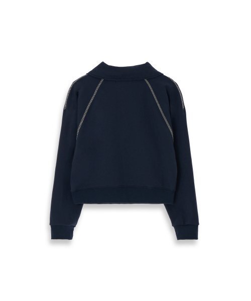 320SHOWROOM（320ショールーム）の「Half zipup Heritage logo Sweat shirts Navy（スウェット・レディース・その他・FREE）」の5枚目の写真