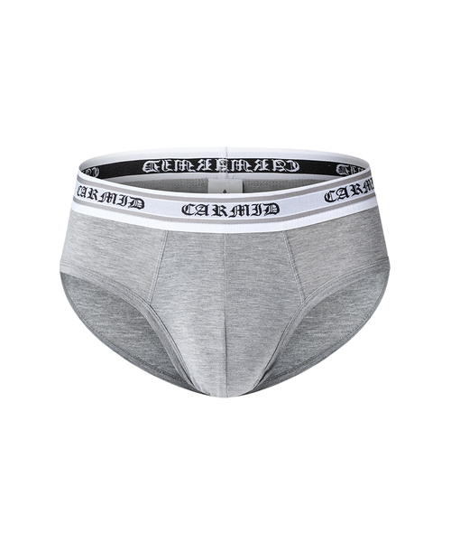 CARMID（カミド）の「カミドレタリング三角ブリーフ（ブリーフ・メンズ・ホワイト/ブラック/グレー・MEDIUM/LARGE/X-LARGE）」の3枚目の写真