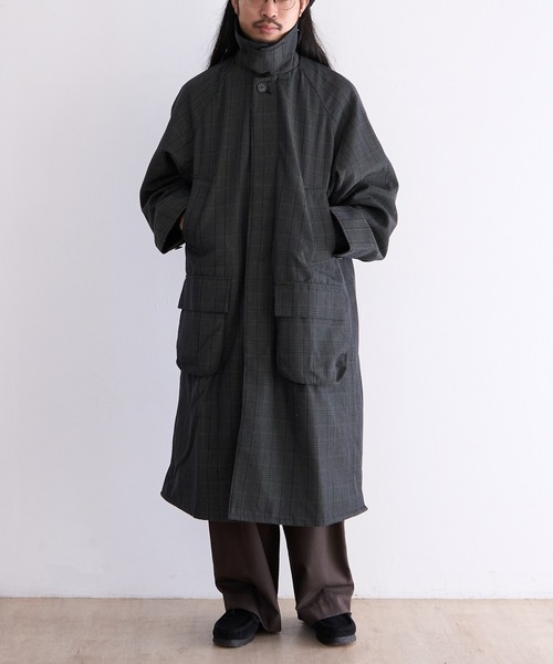 JOHN PARTRIDGE(ジョンパートリッジ)の「JOHN PARTRIDGE BALMACAAN COAT(その他アウター・メンズ・ネイビー/チェック/ブラック/セージグリーン・1/2/3/4)」の4枚目の写真