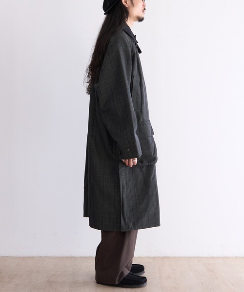 JOHN PARTRIDGE(ジョンパートリッジ)の「JOHN PARTRIDGE BALMACAAN COAT(その他アウター・メンズ・ネイビー/チェック/ブラック/セージグリーン・1/2/3/4)」の17枚目の写真