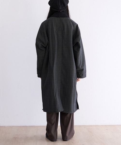 JOHN PARTRIDGE(ジョンパートリッジ)の「JOHN PARTRIDGE BALMACAAN COAT(その他アウター・メンズ・ネイビー/チェック/ブラック/セージグリーン・1/2/3/4)」の18枚目の写真