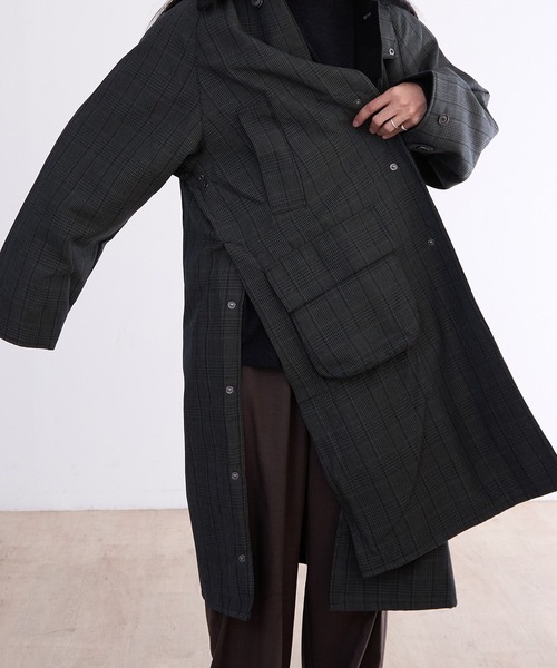 JOHN PARTRIDGE(ジョンパートリッジ)の「JOHN PARTRIDGE BALMACAAN COAT(その他アウター・メンズ・ネイビー/チェック/ブラック/セージグリーン・1/2/3/4)」の20枚目の写真