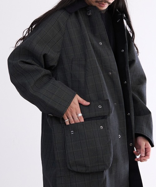 JOHN PARTRIDGE(ジョンパートリッジ)の「JOHN PARTRIDGE BALMACAAN COAT(その他アウター・メンズ・ネイビー/チェック/ブラック/セージグリーン・1/2/3/4)」の21枚目の写真