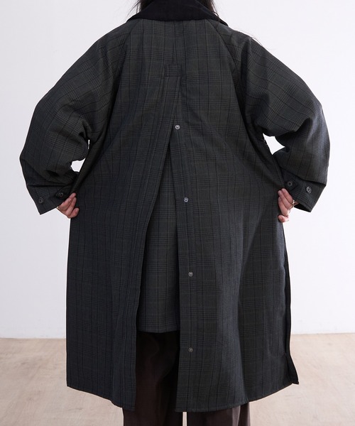 JOHN PARTRIDGE(ジョンパートリッジ)の「JOHN PARTRIDGE BALMACAAN COAT(その他アウター・メンズ・ネイビー/チェック/ブラック/セージグリーン・1/2/3/4)」の22枚目の写真