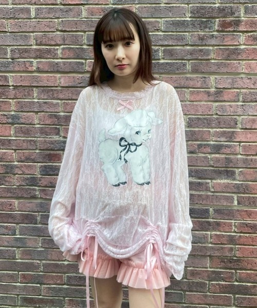 セール】SWEETIE LACE トップス（Tシャツ/カットソー）｜Candy