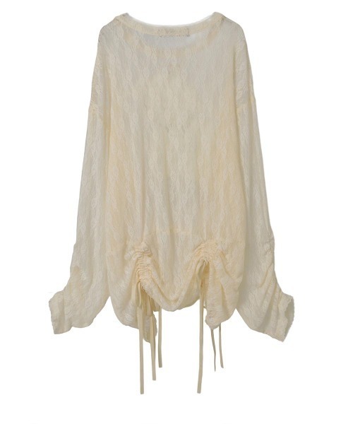 Candy Stripper(キャンディストリッパー)の「SWEETIE LACE トップス(Tシャツ/カットソー・レディース・ピンク/ブラック/アイボリー・FREE)」の11枚目の写真