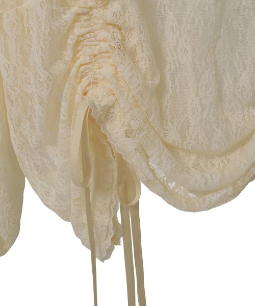 Candy Stripper(キャンディストリッパー)の「SWEETIE LACE トップス(Tシャツ/カットソー・レディース・ピンク/ブラック/アイボリー・FREE)」の14枚目の写真