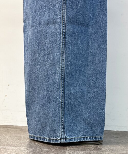 DouDou（ドゥドゥ）の「深Vデニムサロペット（つなぎ/オールインワン・レディース・ブルー・36/38）」の12枚目の写真