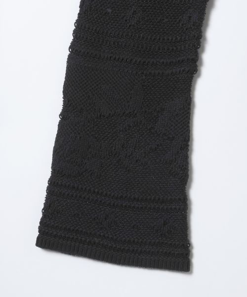 JEANASIS（ジーナシス）の「レースパターンドロストプルオーバー/650173（ニット/セーター・レディース・ホワイト/ブラック/ベージュ・FREE）」の7枚目の写真