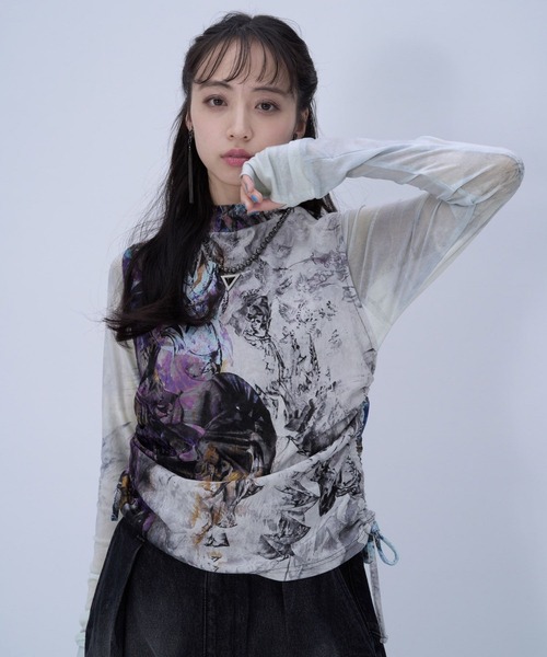 【未使用】HARE　2Pセットカットソー by MAO KAWASAKI 2Pセットカットソー by MAO KAWASAKI(HARE)（Tシャツ/カットソー