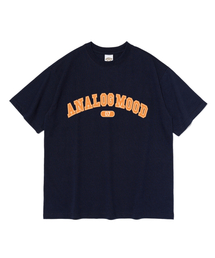 ANALOG MOOD（アナログムード）の「アーチロゴ半袖Tシャツ（ネイビー）（Tシャツ/カットソー）」