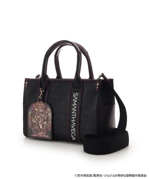SAMANTHAVEGA（サマンサベガ）の「アニメ『ジョジョの奇妙な冒険 戦闘潮流』「カーズ」コラボコレクション　ハンドバッグ（ハンドバッグ・レディース・ブラック・FREE）」の2枚目の写真