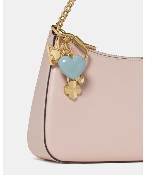 kate spade new york(ケイトスペード ニューヨーク)の「ハート バッグ チャーム(キーホルダー・レディース・グリーン・ONESIZE)」の1枚目の写真