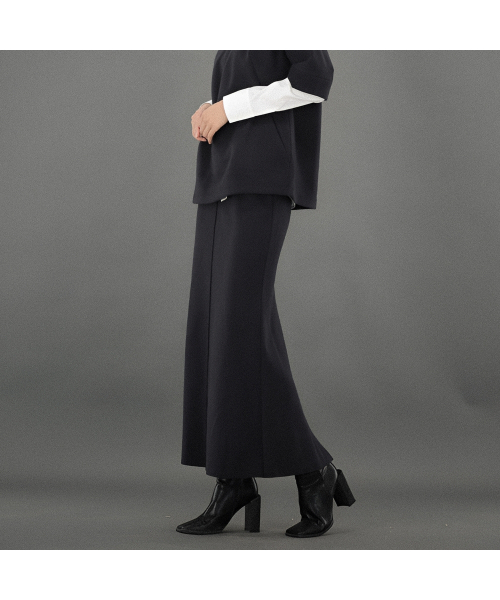 ACUD(アクド)の「Back Slit Bending Long Skirt _Black(スカート・レディース・ブラック・S/M)」の1枚目の写真