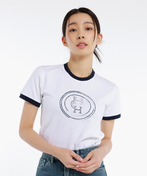 HARDCORE HAPPINESS(ハードコアハピネス)の「HARDCORE LOGO VINTAGE TEE White(Tシャツ/カットソー・レディース・その他・FREE)」の1枚目の写真