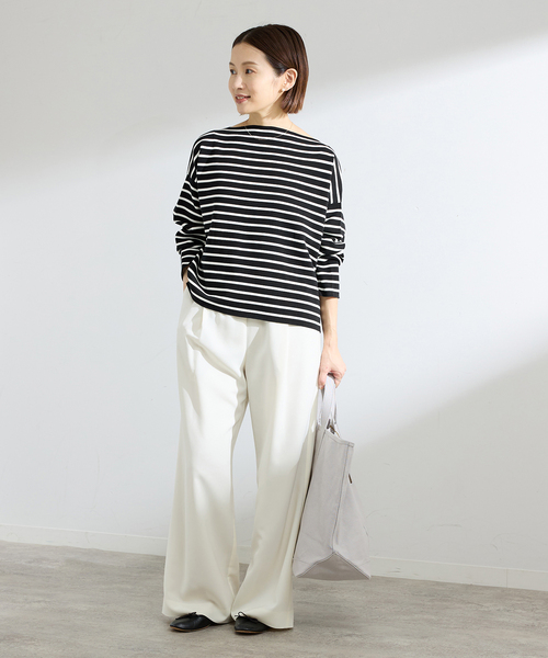 IENA（イエナ）の「ダブルボーダープルオーバー（ニット/セーター・レディース・ブラック系その他/ブルー・FREE）」の9枚目の写真