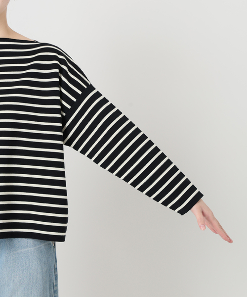 IENA（イエナ）の「ダブルボーダープルオーバー（ニット/セーター・レディース・ブラック系その他/ブルー・FREE）」の18枚目の写真