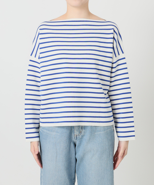 IENA（イエナ）の「ダブルボーダープルオーバー（ニット/セーター・レディース・ブラック系その他/ブルー・FREE）」の21枚目の写真