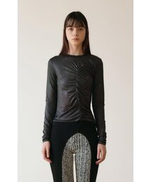 PHENOMENON SEEPER（フェノメノン シッパー）の「PRINT LONG SLEEVE SHIRRING T-SHIRT_[STAR]（Tシャツ/カットソー）」