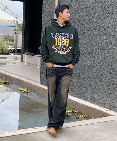 FDR(エフディーアール)の「Volume Layered F Lettering Hoodie Black(パーカー・メンズ・その他・SMALL/LARGE/MEDIUM)」の4枚目の写真
