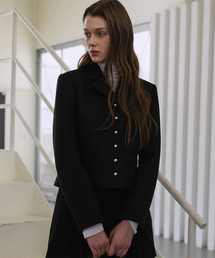 DEHEVE（デヘヴェ）の「Button Point Wool Jacket [Black]（その他アウター）」