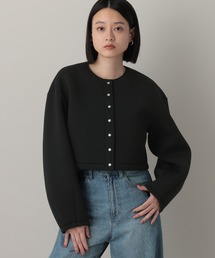 A part by | ボンディングノーカラージャケット(ノーカラージャケット)