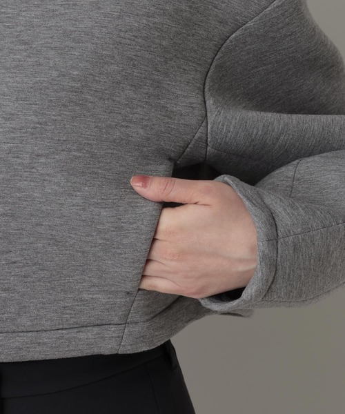 A part by（アパートバイ）の「ボンディングノーカラージャケット（ノーカラージャケット・レディース・グレー系その他5/ブラック・FREE）」の15枚目の写真