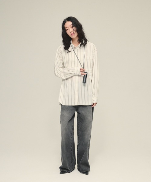 JEANASIS（ジーナシス）の「【eL】Assort Pattern Regular Shirt/645577（シャツ/ブラウス・レディース・ストライプ/ドット・FREE）」の3枚目の写真