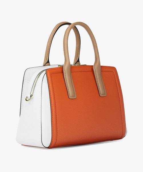 MICHAEL KORS(マイケルコース)の「LAILA カラーブロック ぺブルレザー サッチェル スモール(ハンドバッグ・レディース・オレンジ系その他・FREE)」の5枚目の写真