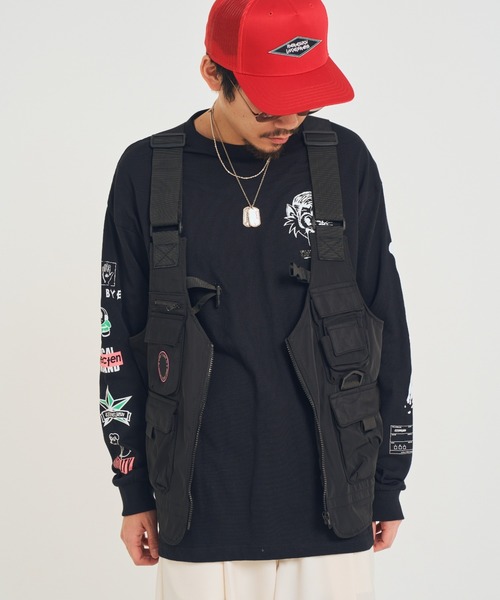 EFFECTEN（エフェクテン）の「【EFFECTEN】Utility 2way game vest（ベスト・メンズ・ブラック・FREE）」の3枚目の写真