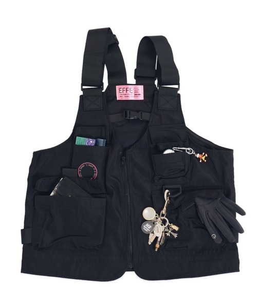 EFFECTEN（エフェクテン）の「【EFFECTEN】Utility 2way game vest（ベスト・メンズ・ブラック・FREE）」の10枚目の写真