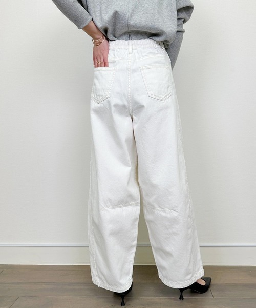 PICCIN（ピッチン）の「フリンジデニムパンツ（デニムパンツ・レディース・オフホワイト/ブルー・M）」の19枚目の写真