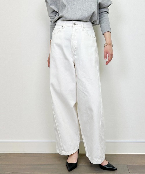 PICCIN（ピッチン）の「フリンジデニムパンツ（デニムパンツ・レディース・オフホワイト/ブルー・M）」の21枚目の写真