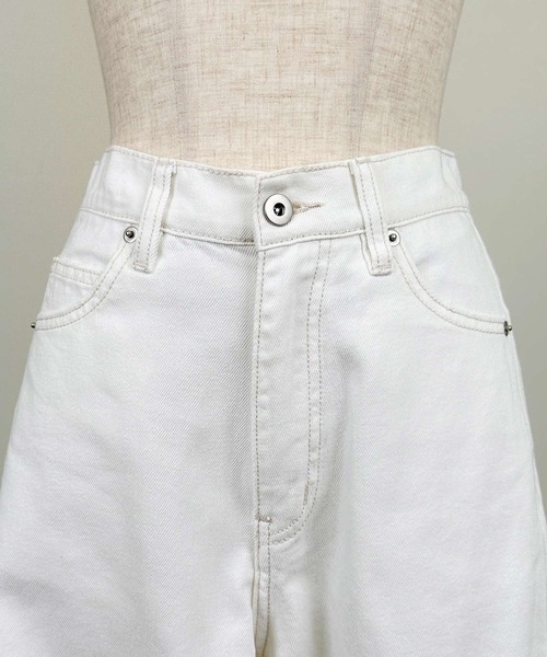 PICCIN（ピッチン）の「フリンジデニムパンツ（デニムパンツ・レディース・オフホワイト/ブルー・M）」の14枚目の写真