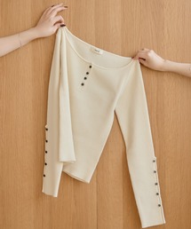 mideal | boat neck rib knit / ボートネックリブニット(ニット/セーター)