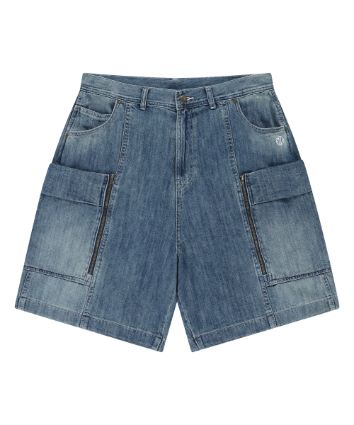 OGヘリテージデニムバミューダパンツ-ブルー