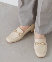 NANO universe | ゴールドパーツヒールローファー(ローファー)