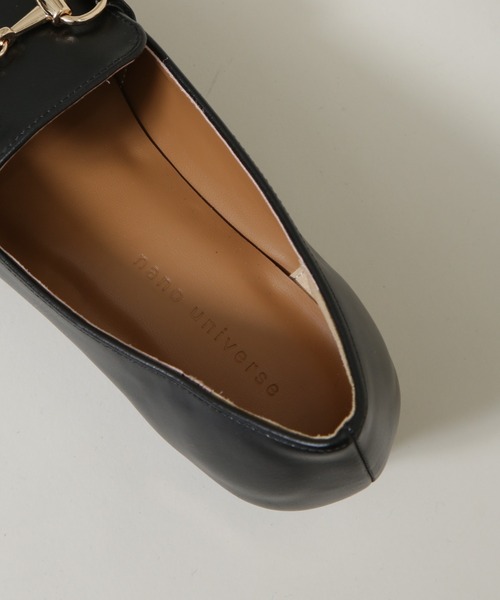 NANO universe（ナノユニバース）の「ゴールドパーツヒールローファー（ローファー・レディース・ブラック/ライトベージュ・36/38/37）」の9枚目の写真