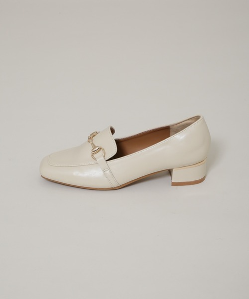 NANO universe（ナノユニバース）の「ゴールドパーツヒールローファー（ローファー・レディース・ブラック/ライトベージュ・36/38/37）」の11枚目の写真