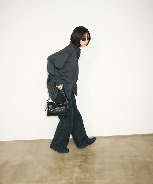 TONER（トナー）の「ギャザーチェーンショルダーバッグ/ロゴプレート付き（ショルダーバッグ・レディース・ブラック/シルバー/ホワイト/ブラウン・FREE）」の20枚目の写真