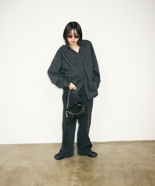 TONER（トナー）の「ギャザーチェーンショルダーバッグ/ロゴプレート付き（ショルダーバッグ・レディース・ブラック/シルバー/ホワイト/ブラウン・FREE）」の22枚目の写真