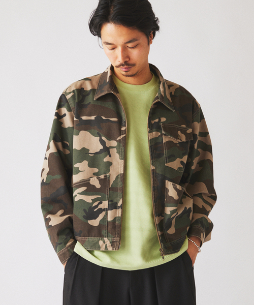 UNIVERSAL OVERALL（ユニバーサルオーバーオール）の「UNIVERSAL OVERALL / ユニバーサル オーバーオール 別注 ジップブルゾン（その他アウター・メンズ・カーキ/キャメル・MEDIUM/LARGE）」の21枚目の写真