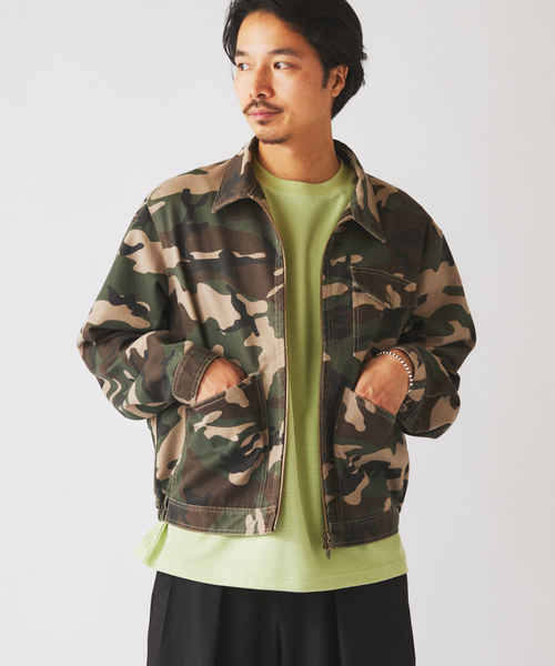 UNIVERSAL OVERALL（ユニバーサルオーバーオール）の「UNIVERSAL OVERALL / ユニバーサル オーバーオール 別注 ジップブルゾン（その他アウター・メンズ・カーキ/キャメル・MEDIUM/LARGE）」の22枚目の写真