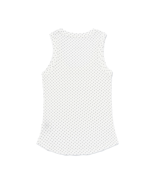 CARGOBROS FOR WOMAN(カーゴブロスフォーウィメン)の「ドットフラッグノースリーブTシャツ(ホワイト)(Tシャツ/カットソー・レディース・その他・FREE)」の2枚目の写真