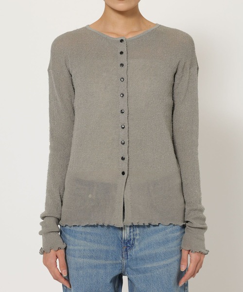 BABYLONE（バビロン）の「フェザーシアーカーデ（カーディガン/ボレロ・レディース・グレー/ホワイト・フリー）」の20枚目の写真