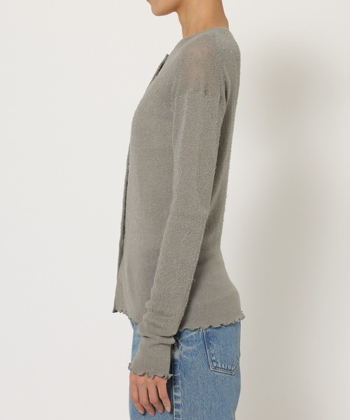 BABYLONE（バビロン）の「フェザーシアーカーデ（カーディガン/ボレロ・レディース・グレー/ホワイト・フリー）」の21枚目の写真